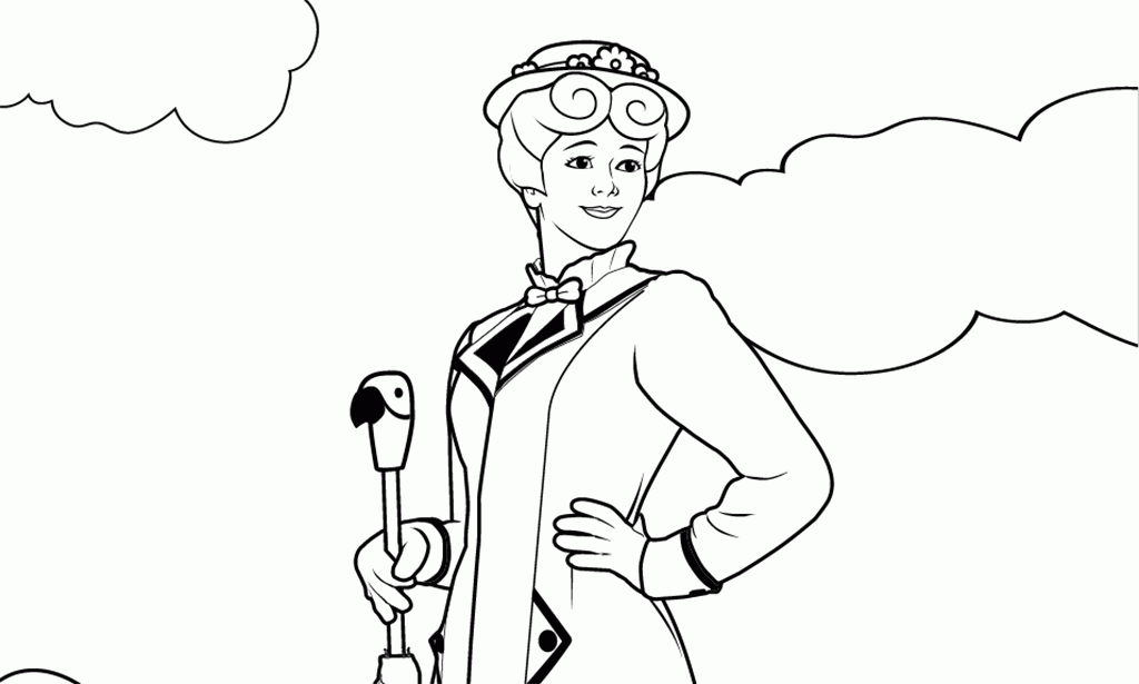 Train Free Coloring Pages Of Poppins, Languages Mary Poppins ...