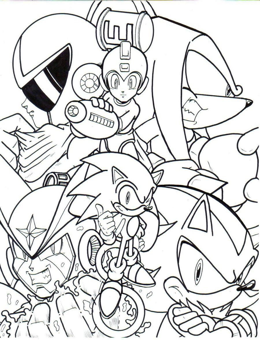 Archie Megaman Sonic crossover 2013 LA by trunks24 on DeviantArt