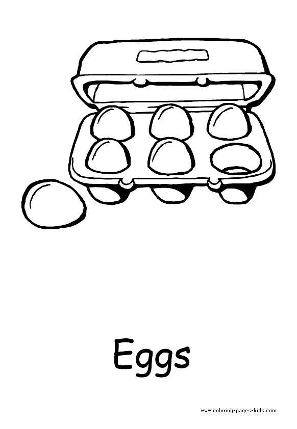 Eggs color page