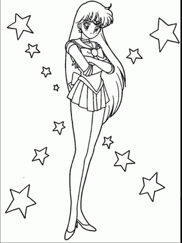 Related Sailor Moon Coloring Pages item-13294, Sailor Moon ...