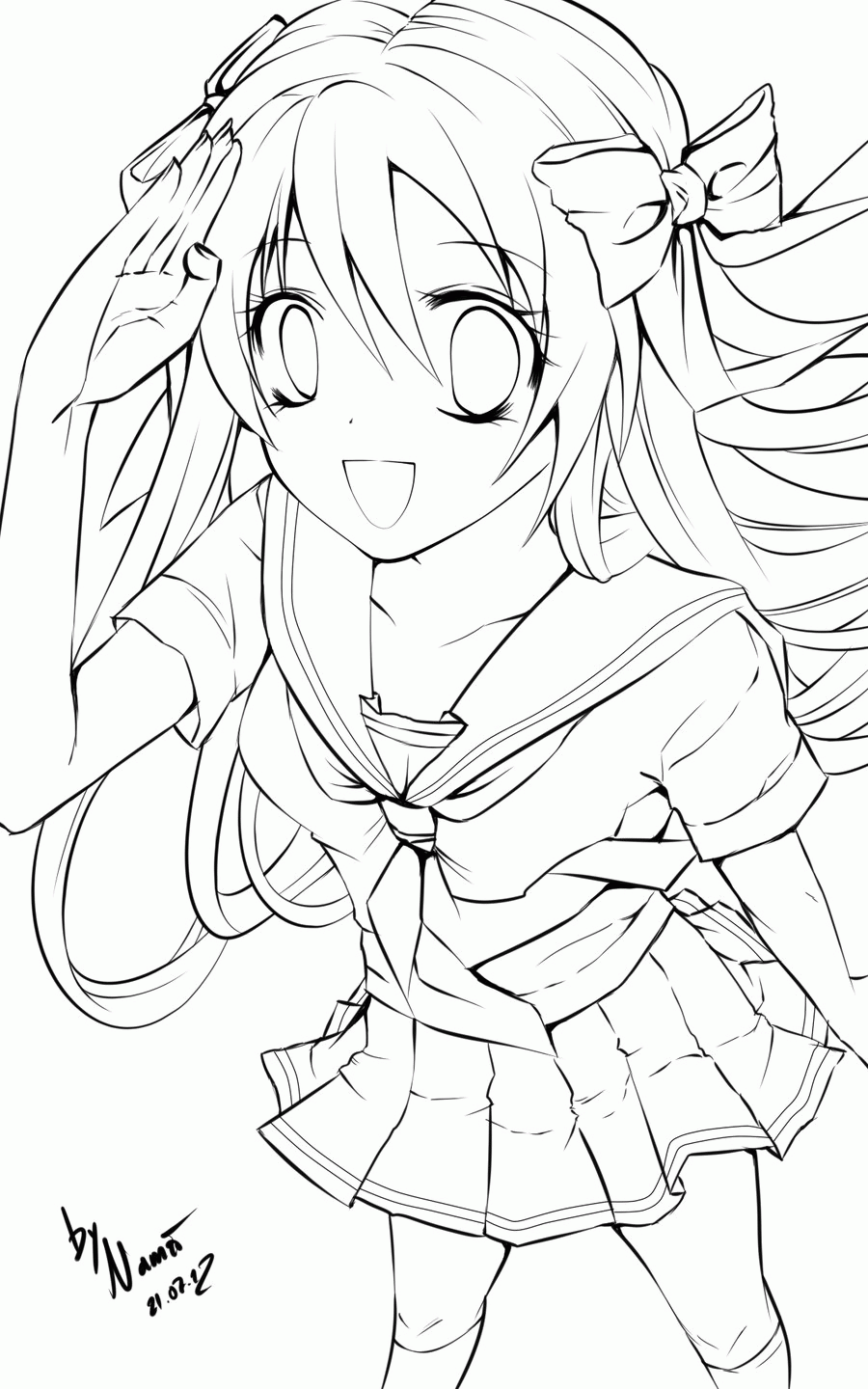 Free Girl Witch On Anime Coloring Pages - VoteForVerde.com