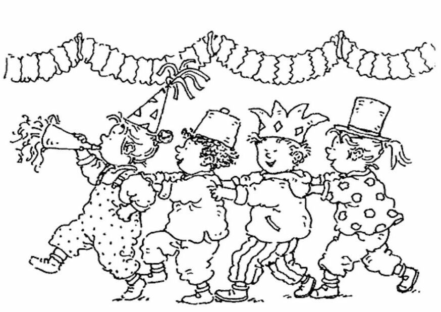Coloring page Carnaval Carnival