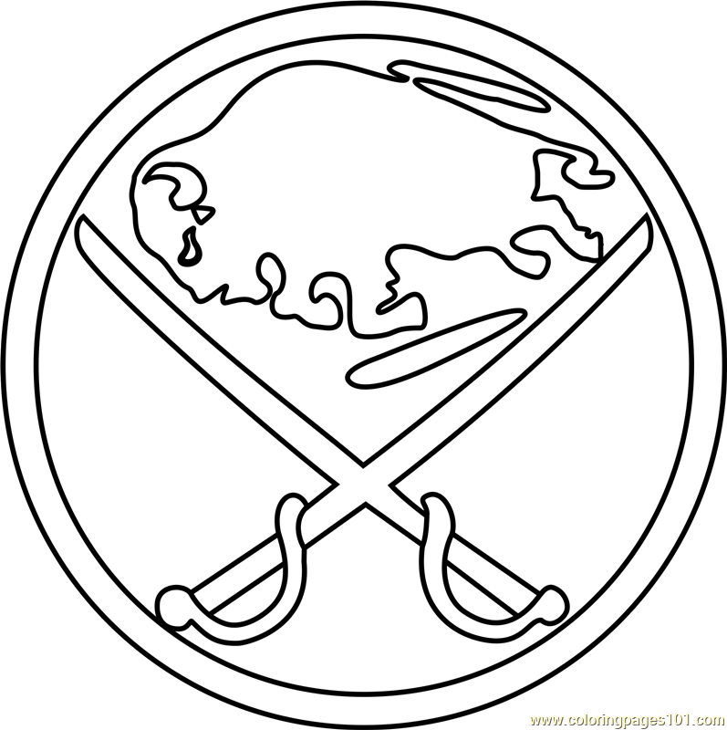 Buffalo Sabres Logo Coloring Page for Kids - Free NHL Printable Coloring  Pages Online for Kids - ColoringPages101.com | Coloring Pages for Kids