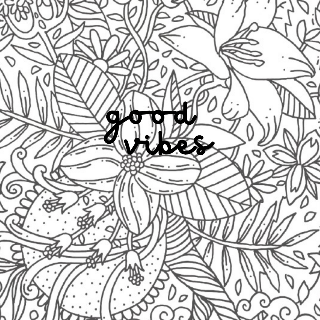 Good Vibes Beginner Coloring Book Motivational Special Needs Young Adults  Kids