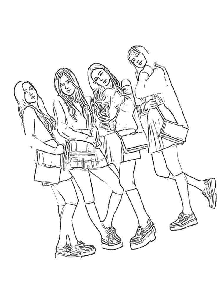 BlackPink coloring pages. Free Printable BlackPink coloring pages.