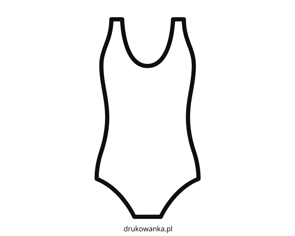 Swimsuit coloring book to print and online
