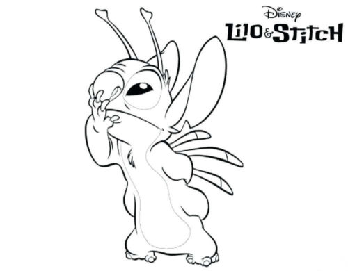 Stitch And Angel Coloring Pages - Coloring Home
