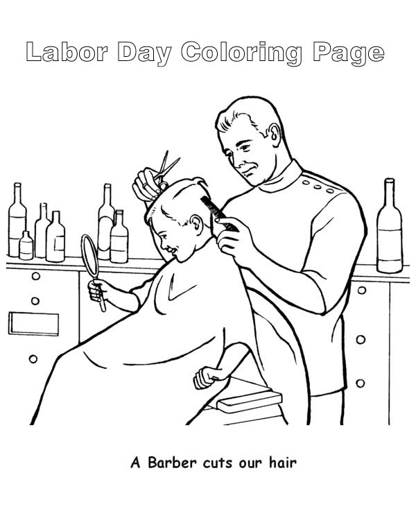 Barber #88907 (Jobs) – Printable coloring pages