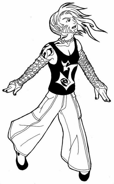 Jeff Hardy Performing His Signature Move Coloring Page Coloring Home