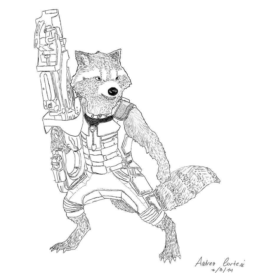 Guardians Of The Galaxy Coloring Pages.