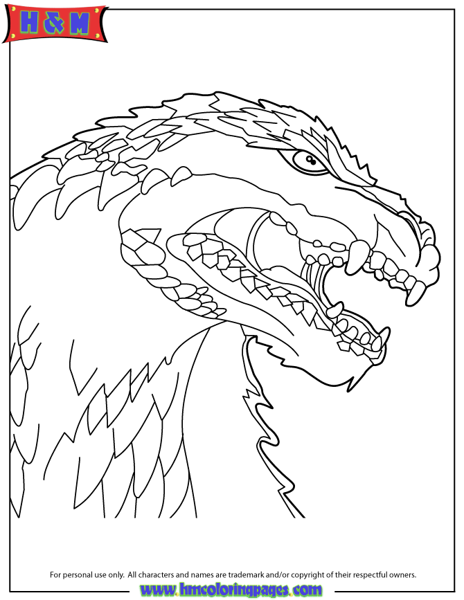 Baby Godzilla Coloring Page - Coloring Pages For All Ages