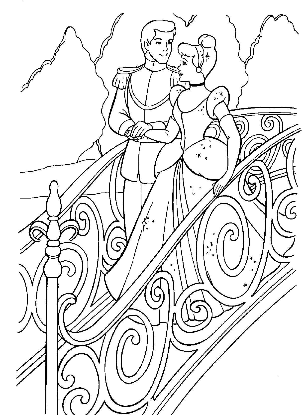 Download Cinderella Carriage Coloring Pages - Coloring Home