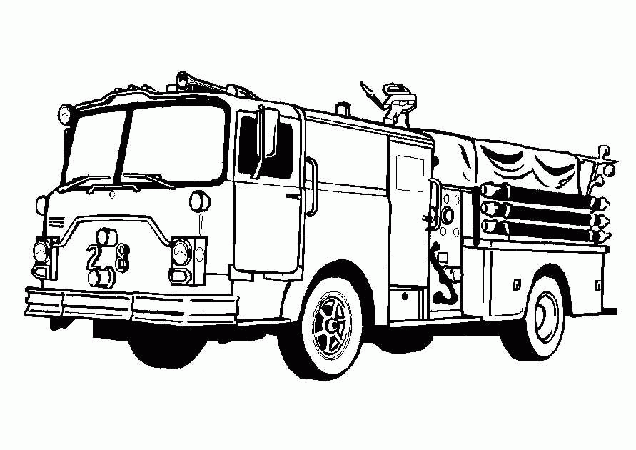 Printable 31 Fire Truck Coloring Pages 1508 - Fire Truck Coloring ...