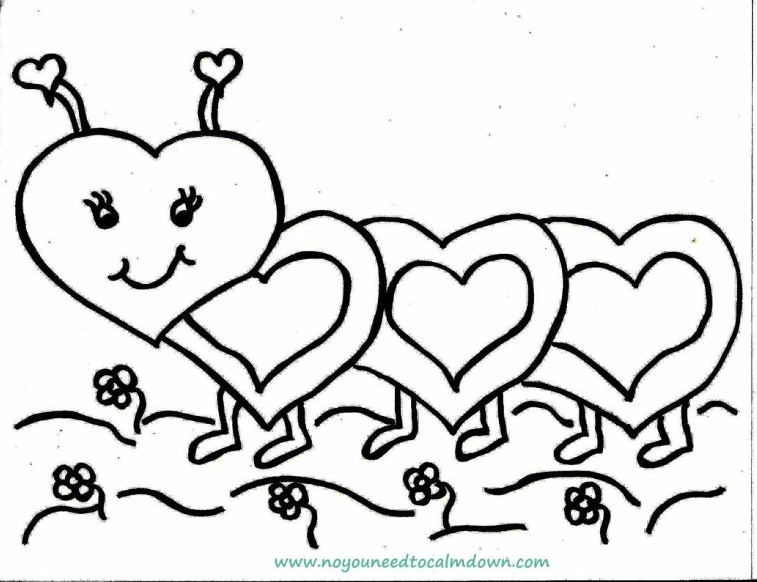Top Coloring Pages: Cute Lovebug Valentine Coloring ...