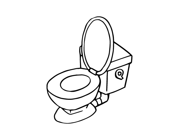 Toilet bowl coloring page - Coloringcrew.com