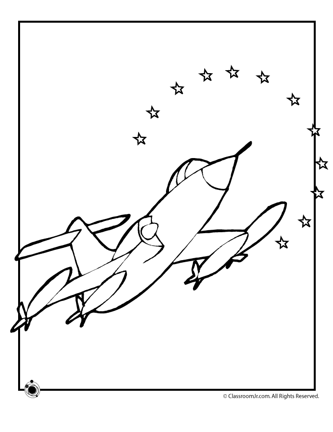 Veterans Day Coloring Page - Air Force | Woo! Jr. Kids Activities