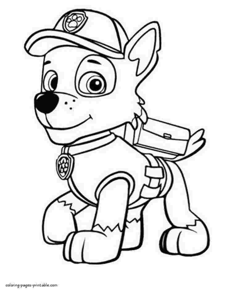 chase paw patrol coloring pages  coloring home