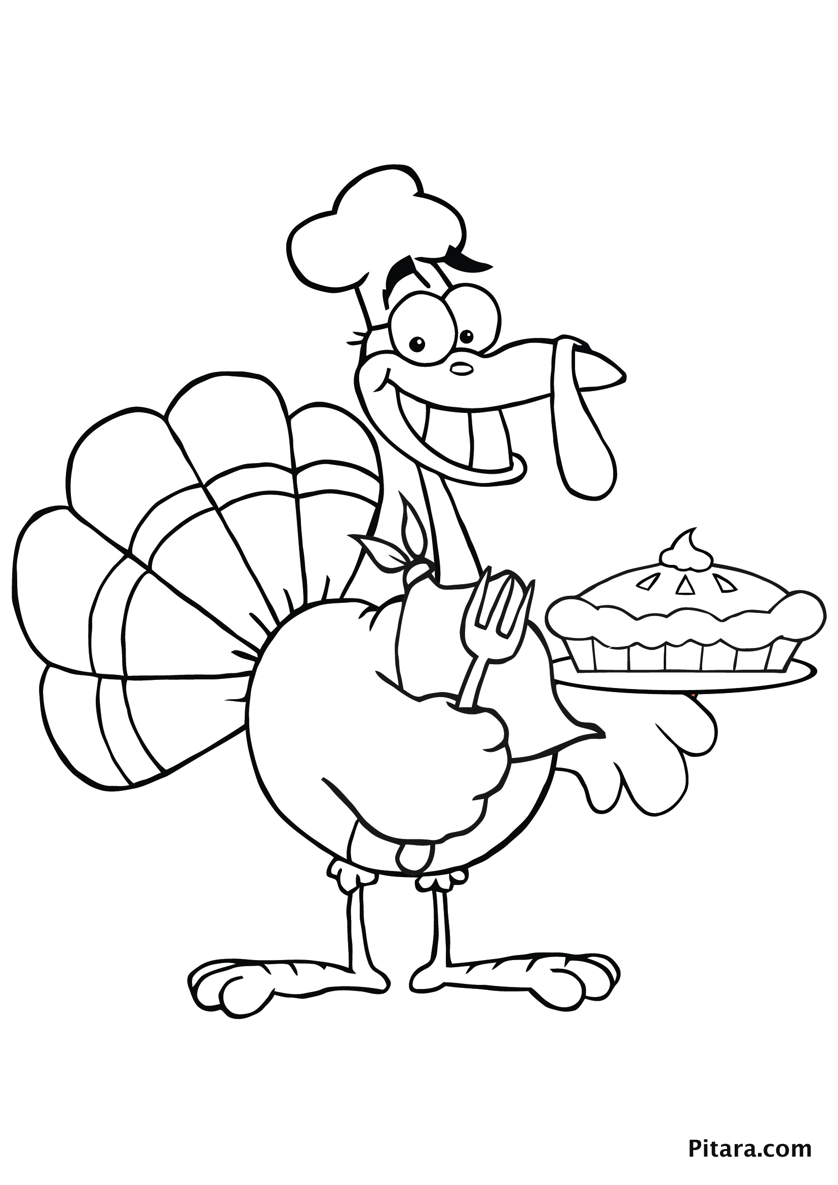 Turkey Coloring Pages for Kids – Pitara Kids Network