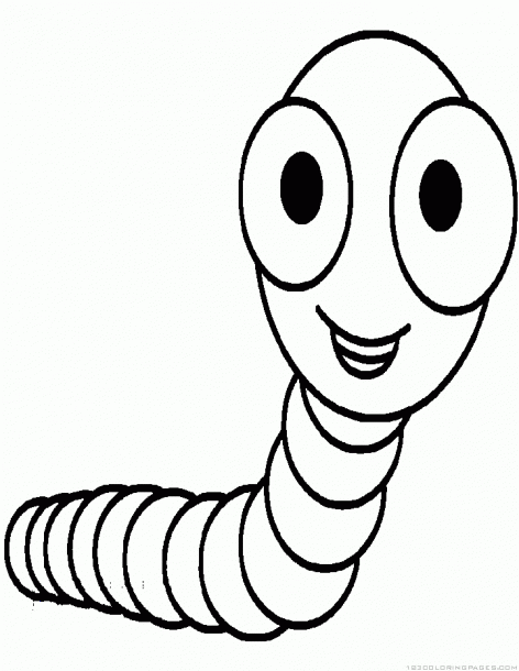 Worms Coloring Pages