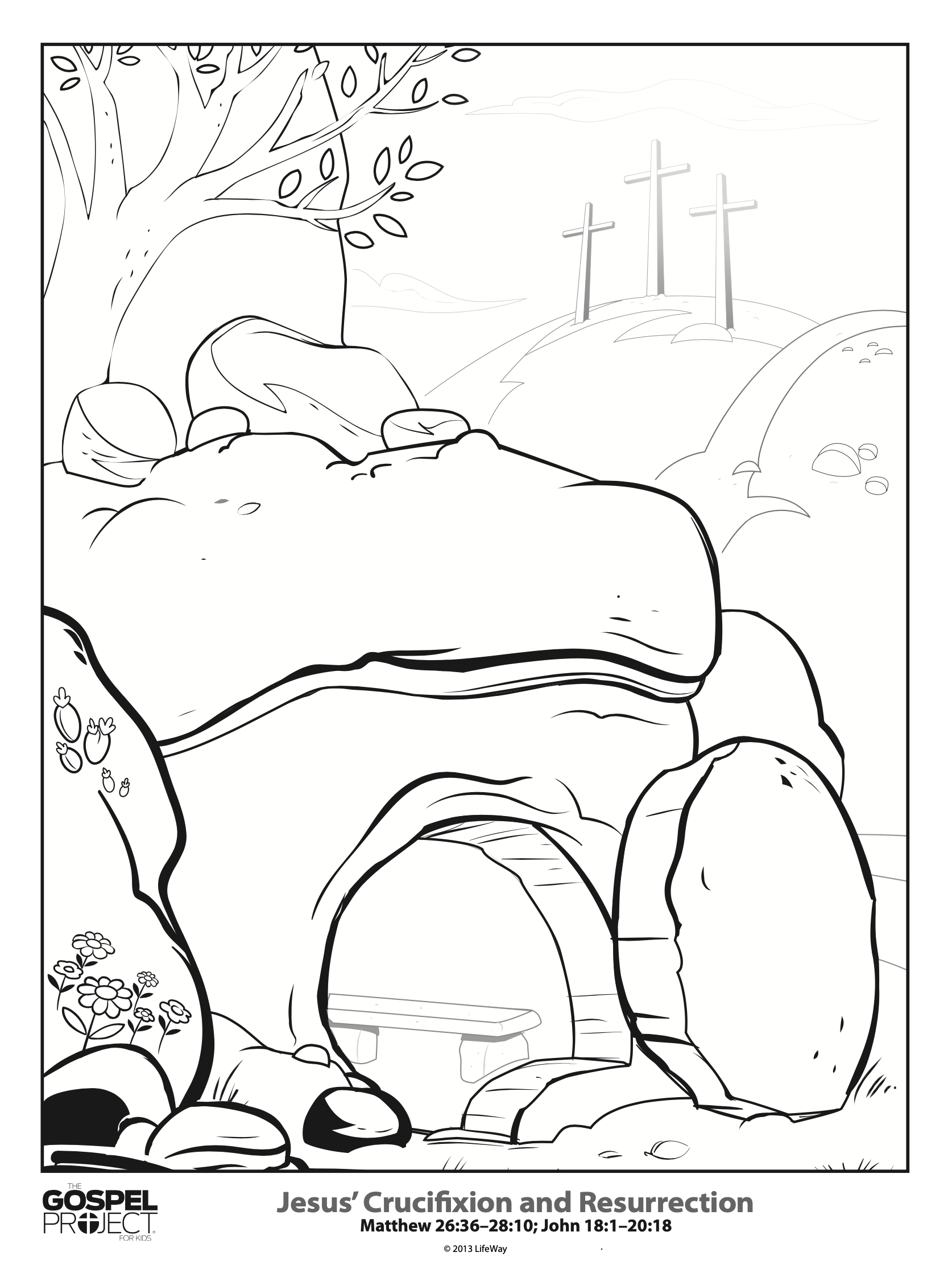 Jesus Empty Tomb Coloring Pages - Coloring Home