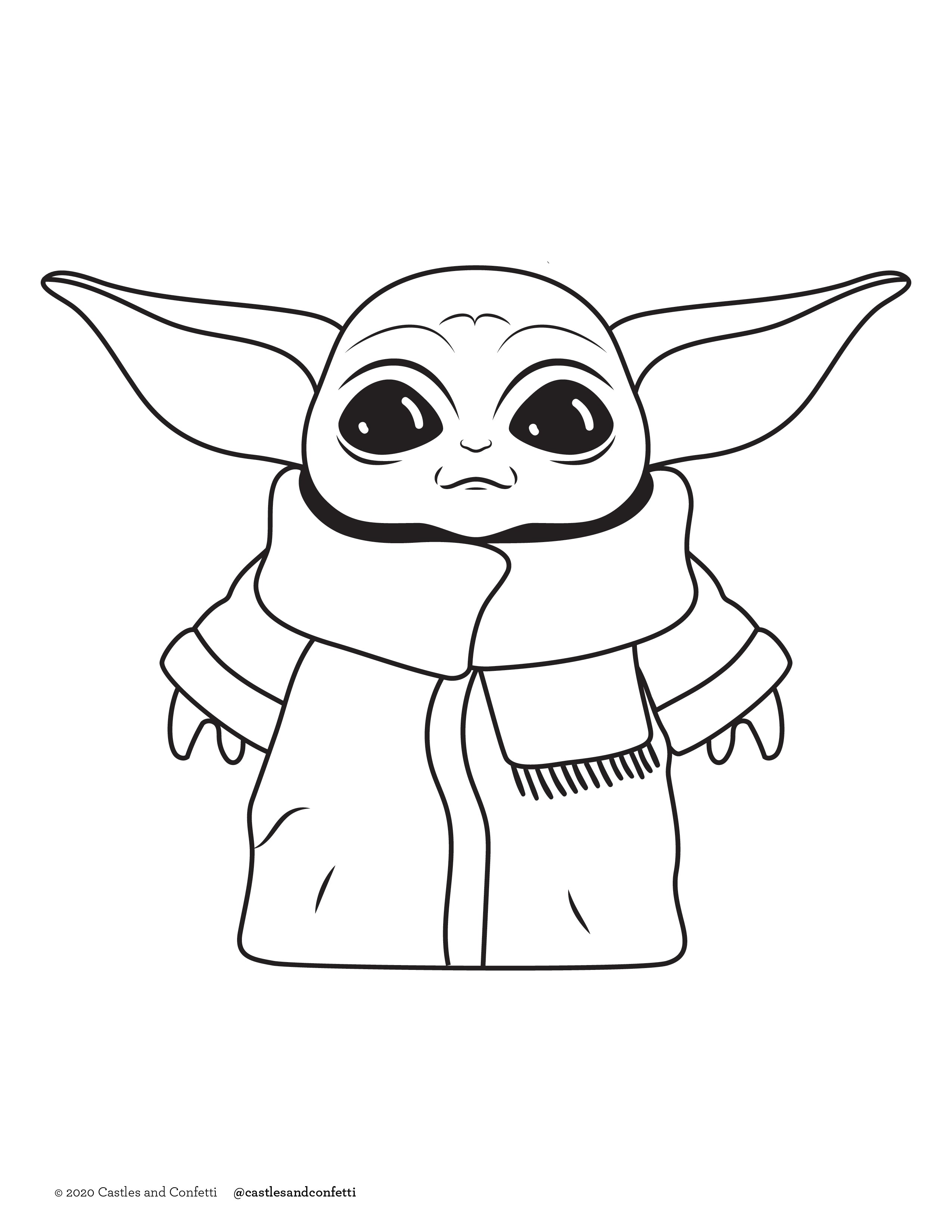 Yoda Coloring Pages Quiz Baby Yoda Coloring Page 50 Best Pictures
