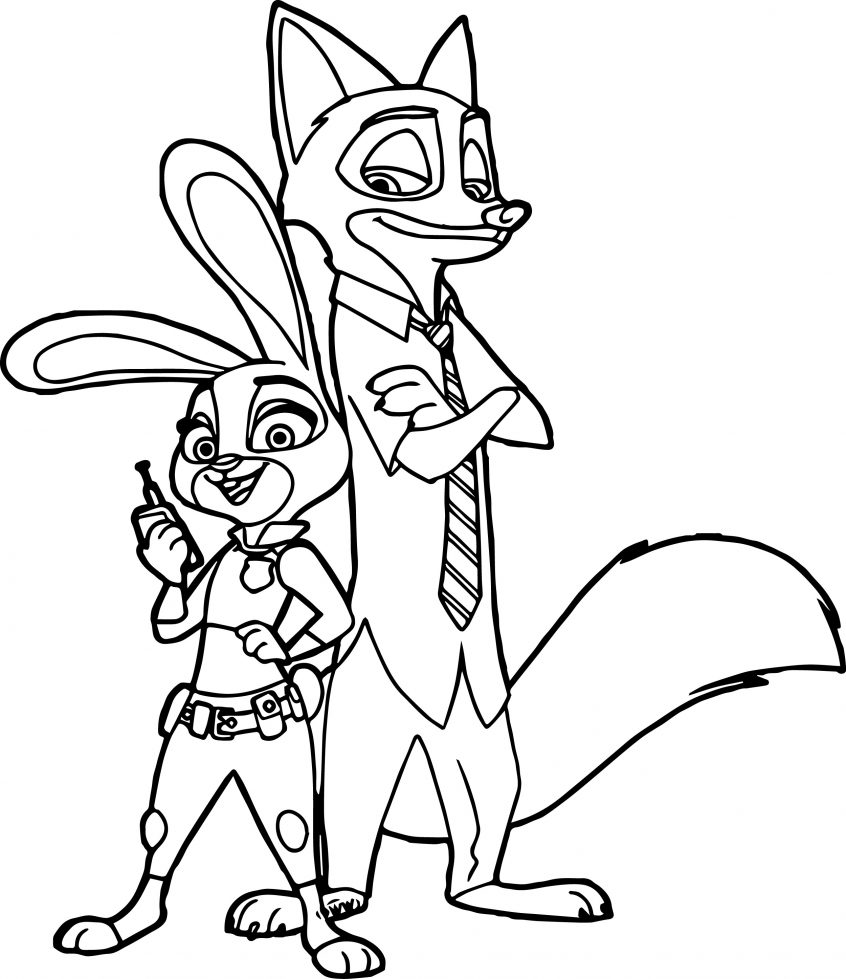 Coloring Pages  Zootopia Coloring Pages Free Coloring Pages ...