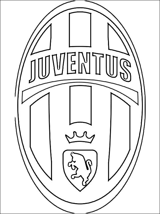 Juventus F.C. logo coloring page | Coloring pages