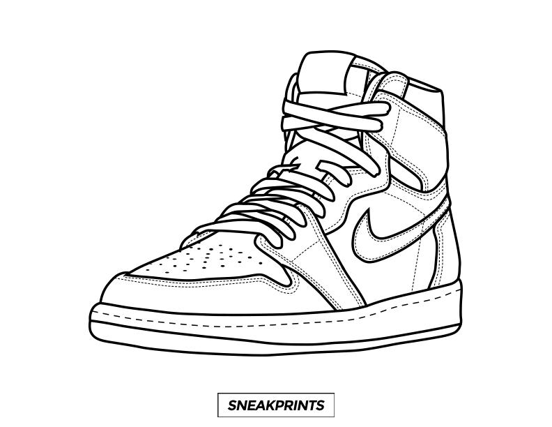 Sneaker Coloring Book Online - 1853+ SVG File for Cricut - Free SVG Cut