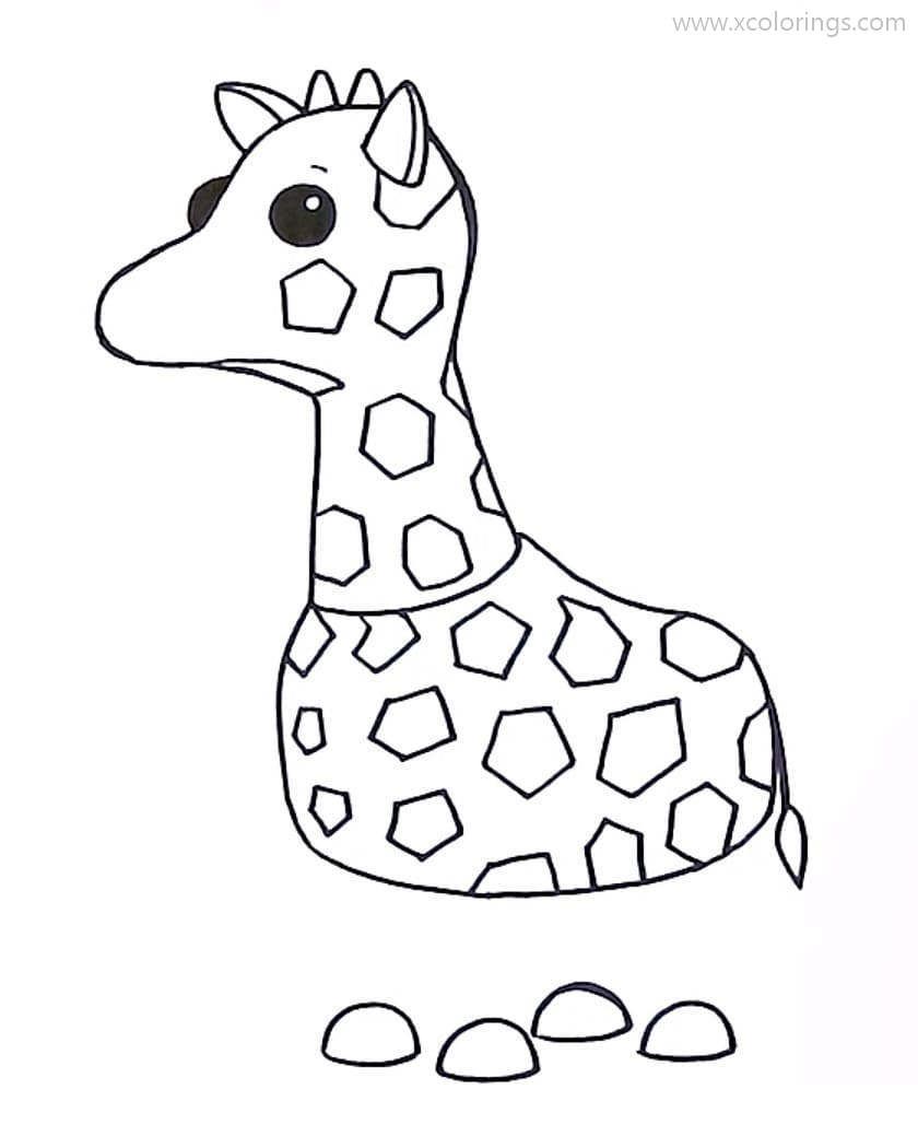 Roblox Adopt Me Coloring Pages Giraffe. | Pets drawing, Giraffe coloring  pages, Cool coloring pages