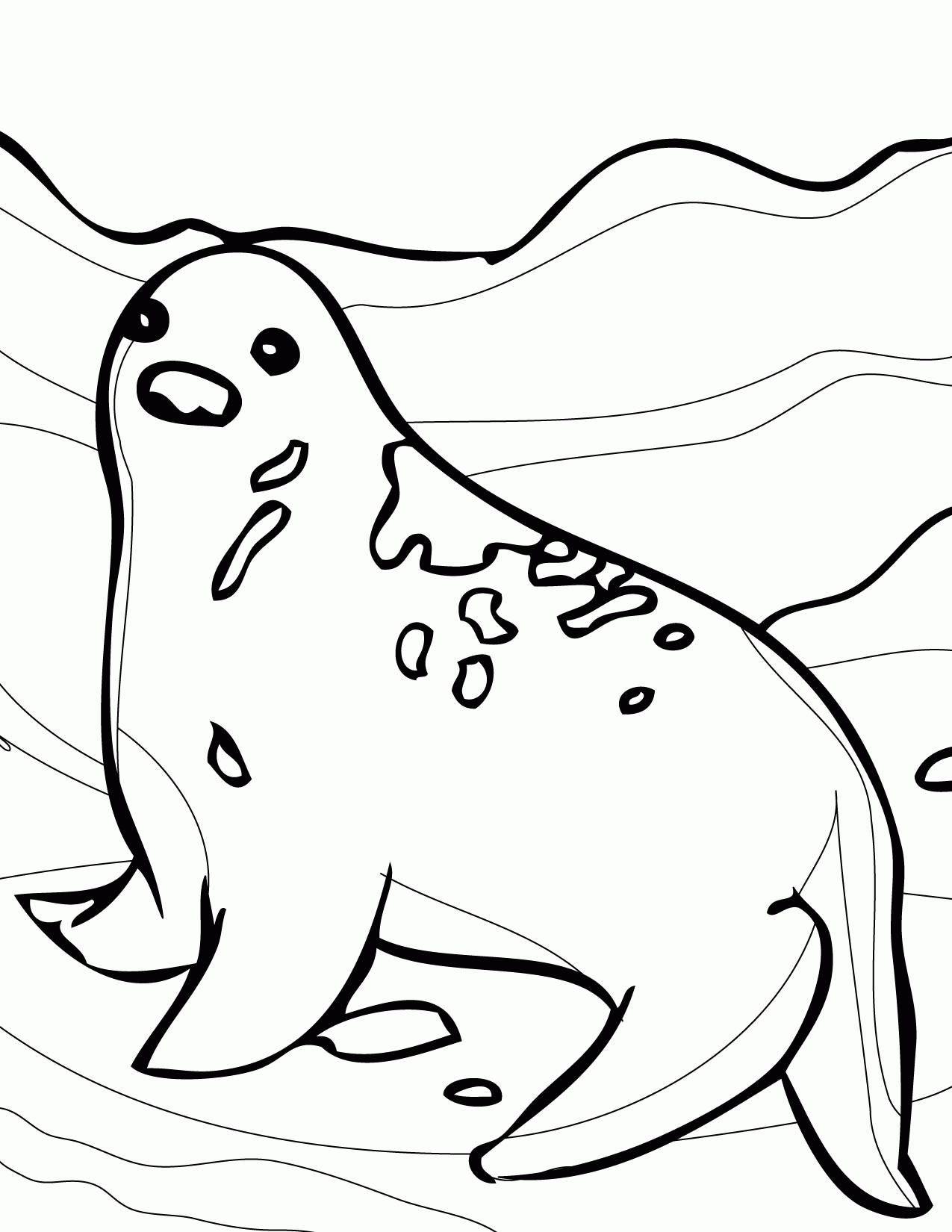 Ringed Seals Coloring Page