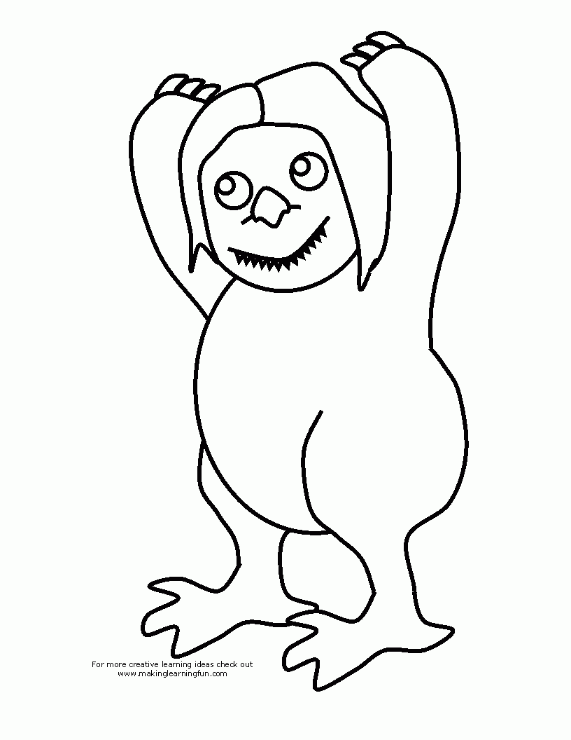 Languages Where The Wild Things Are Coloring Pages Free Cartoons ...