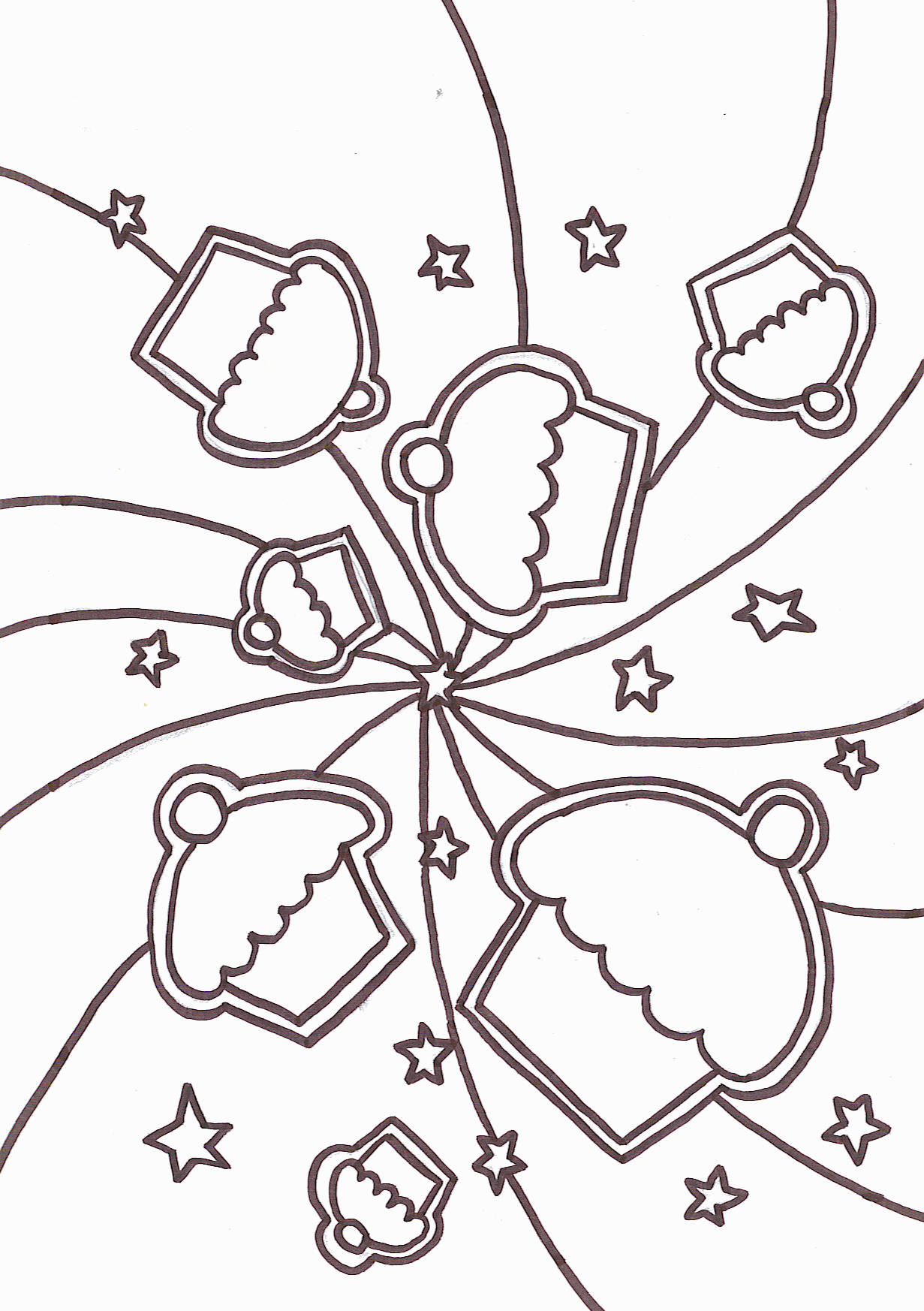 Cupcake Coloring Page - Coloring Pages for Kids and for Adults
