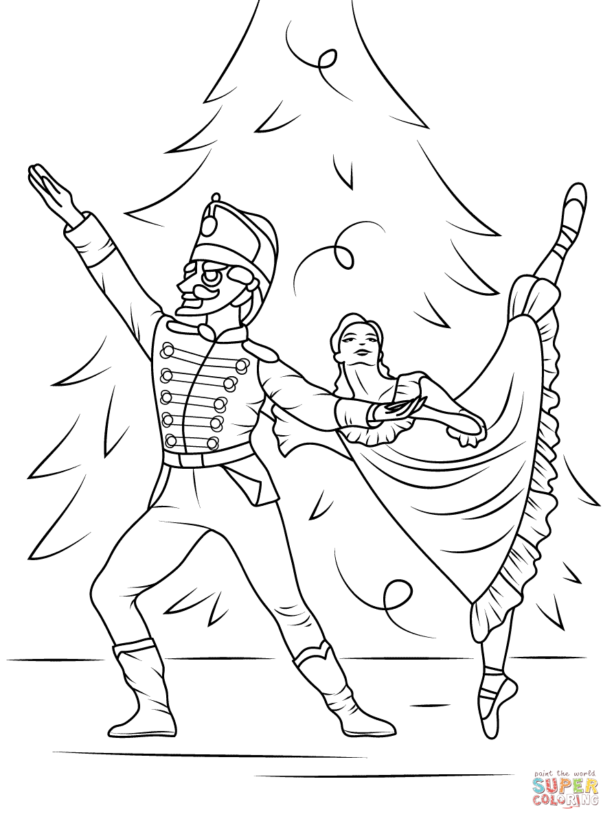 Nutcracker Ballet coloring page | Free Printable Coloring Pages