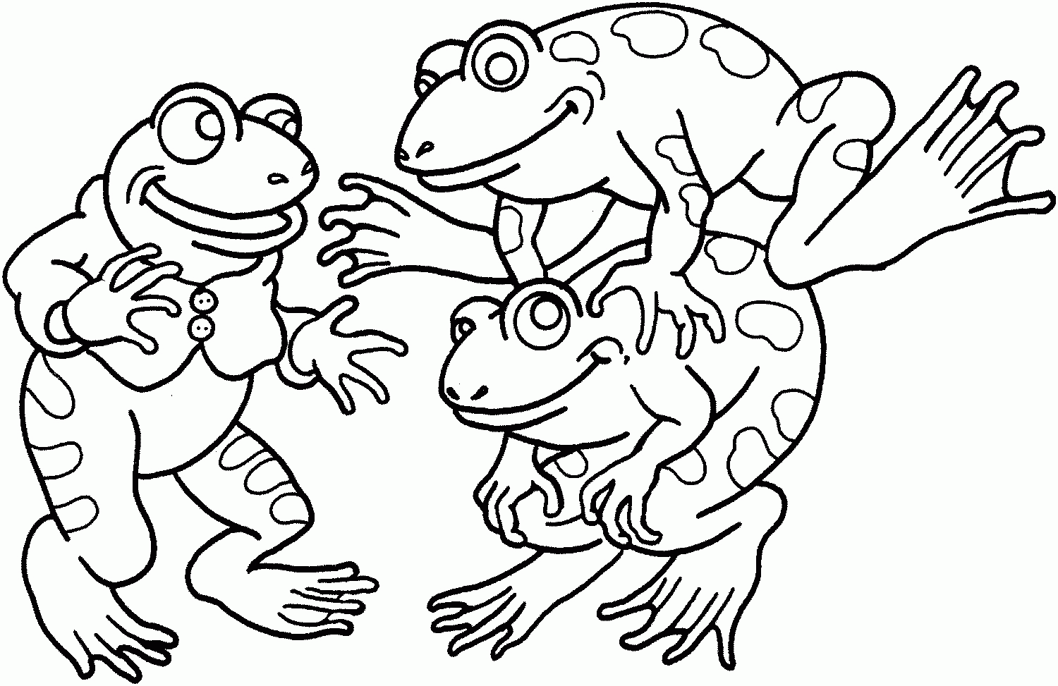 Frog Coloring Pages and Book | UniqueColoringPages