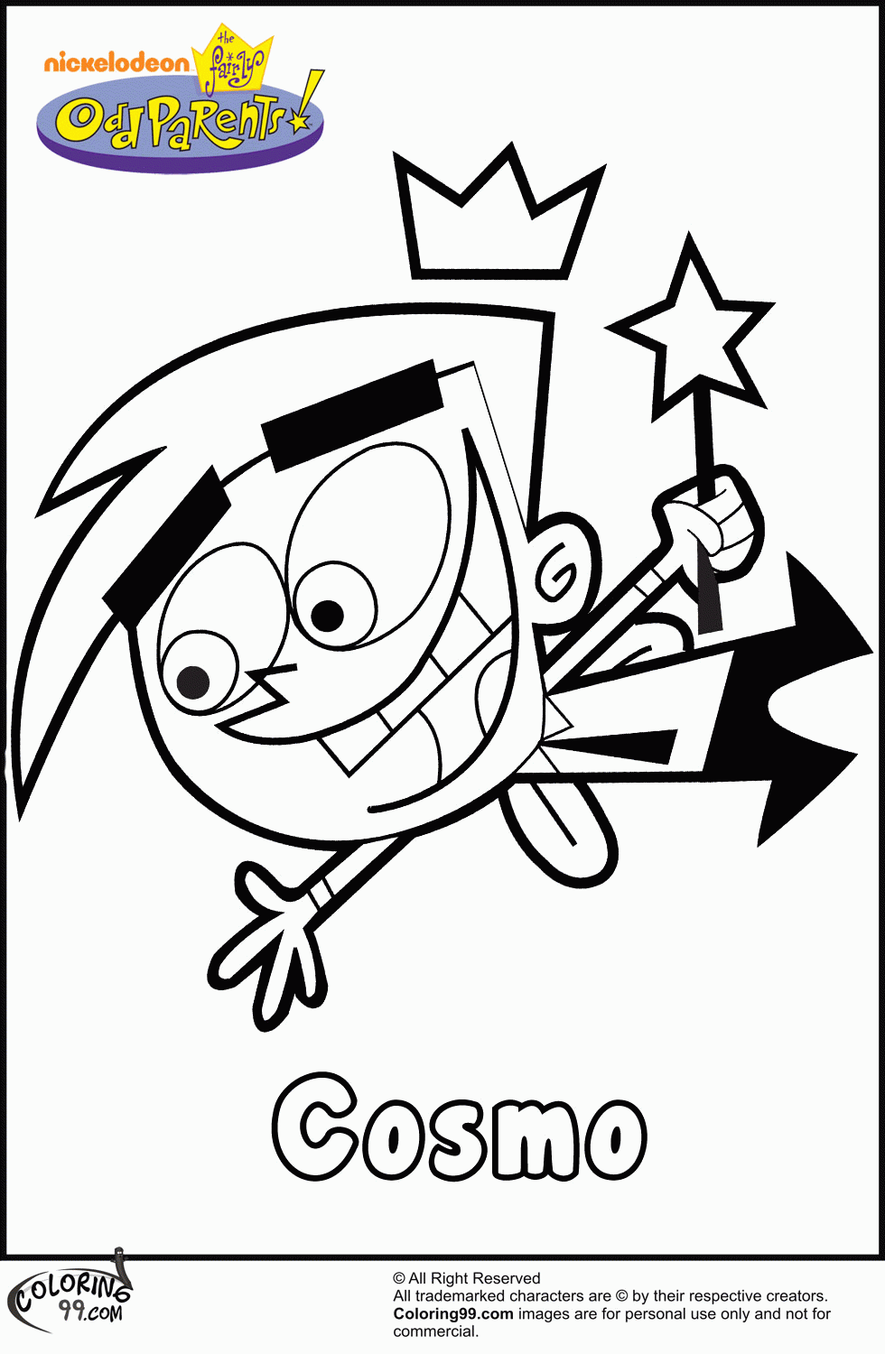 Fairly Odd Parents Coloring Pages | Team colors