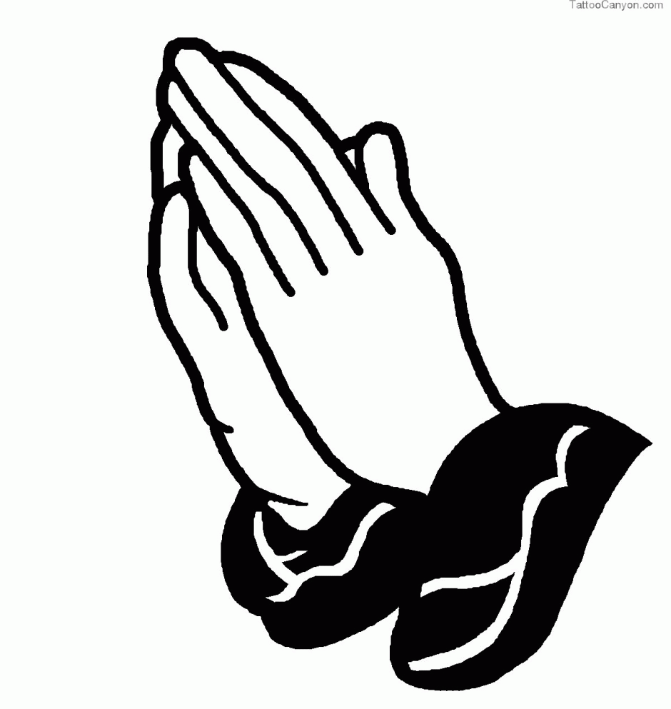 Praying Hands Coloring Page Free - Coloring Home