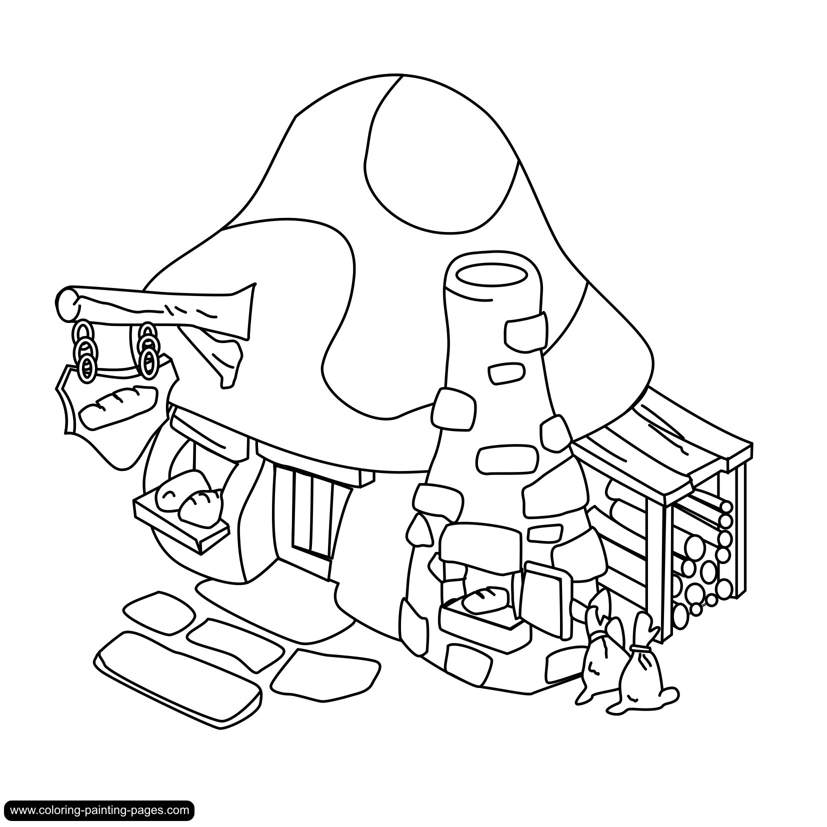 Coloring pages smurfs - free downloads
