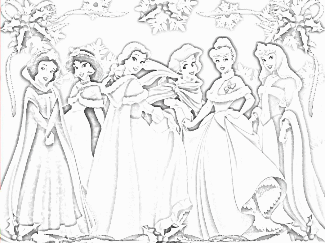 Disney Princess Winter Coloring Pages   Coloring Home