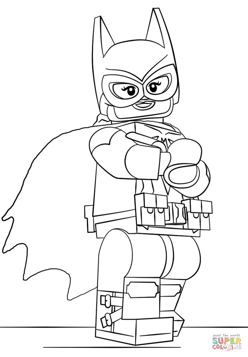 Lego Batgirl coloring page | Free Printable Coloring Pages