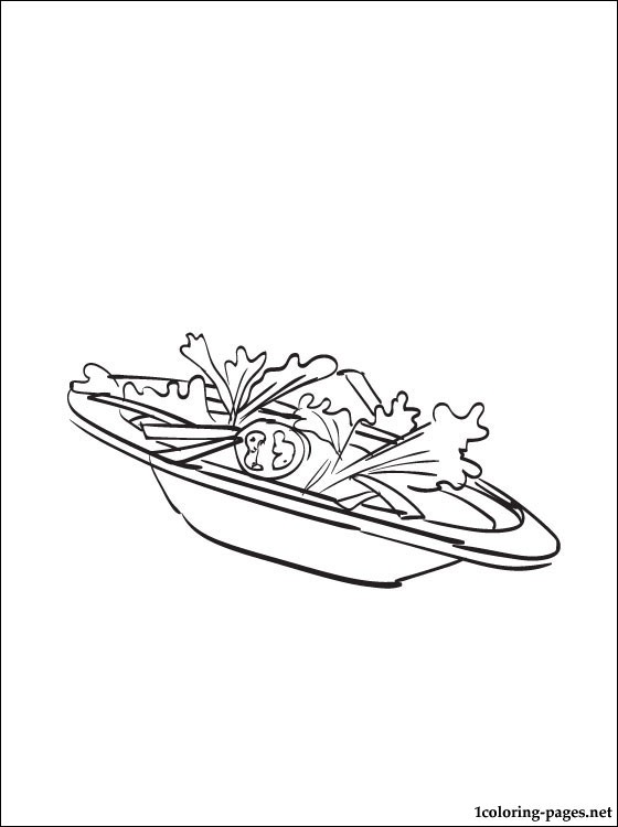 Salad coloring page | Coloring pages