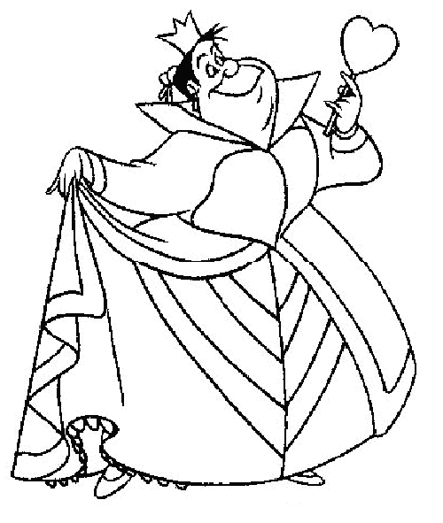 Queen Of Hearts Coloring Pages - Coloring Home