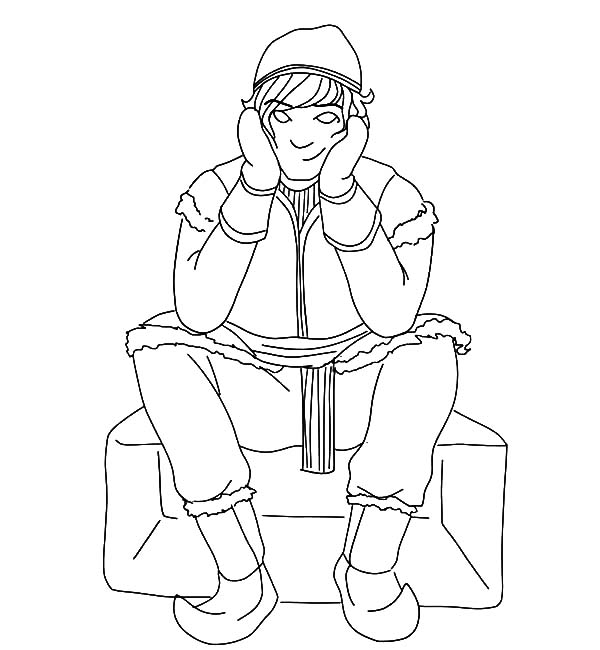 Kristoff Feeling A Little Cold Coloring Pages - Download & Print ...