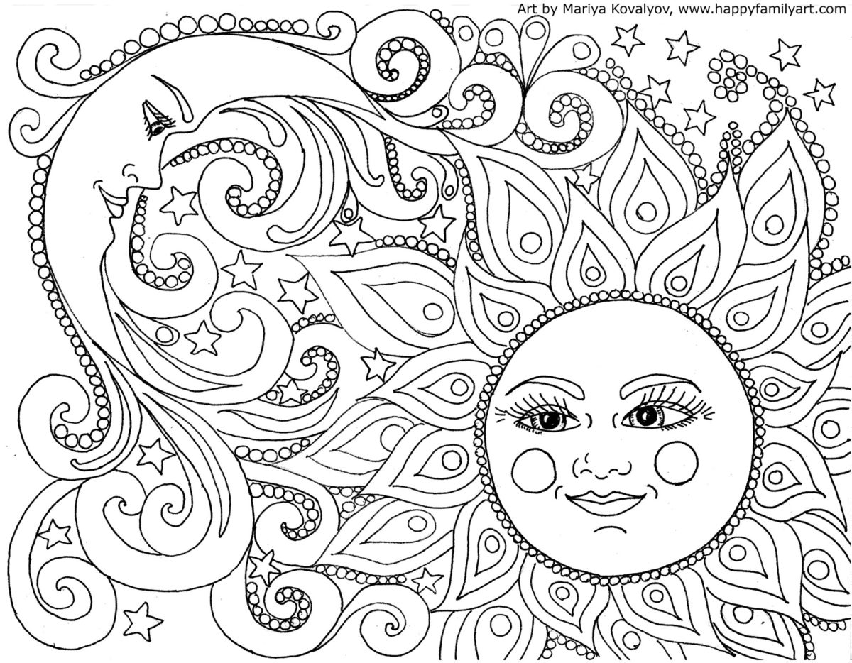 Happy Family Art - original and fun coloring pages