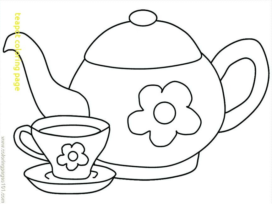Teapot Coloring Page at GetDrawings | Free download