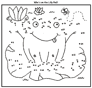 Frog Dot To Dot Coloring Page Crayola Com Coloring Home
