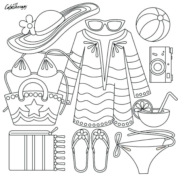 The best free Clothing coloring page images. Download from 233 ...