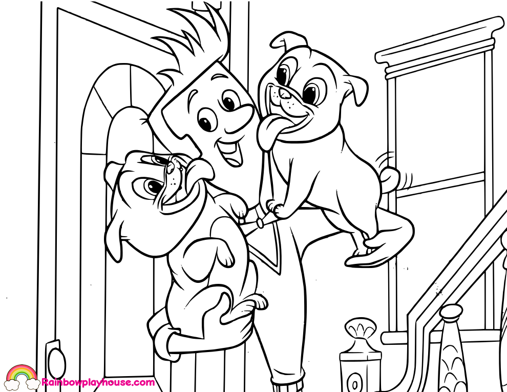 Puppy Dog Pals Printable Coloring Pages