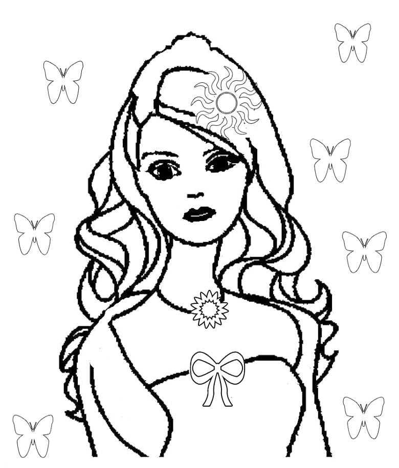 Featured image of post Cute Barbie Doll Colouring Pages If your little princess is love with the queen of pink then printing off a few of these coloring pages will delight her