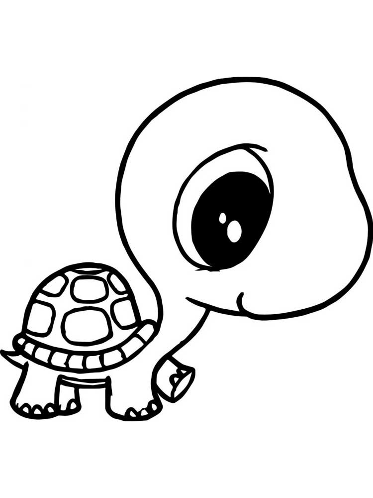 Free Cute Animal Coloring Page. Download And Print Cute Animal Coloring