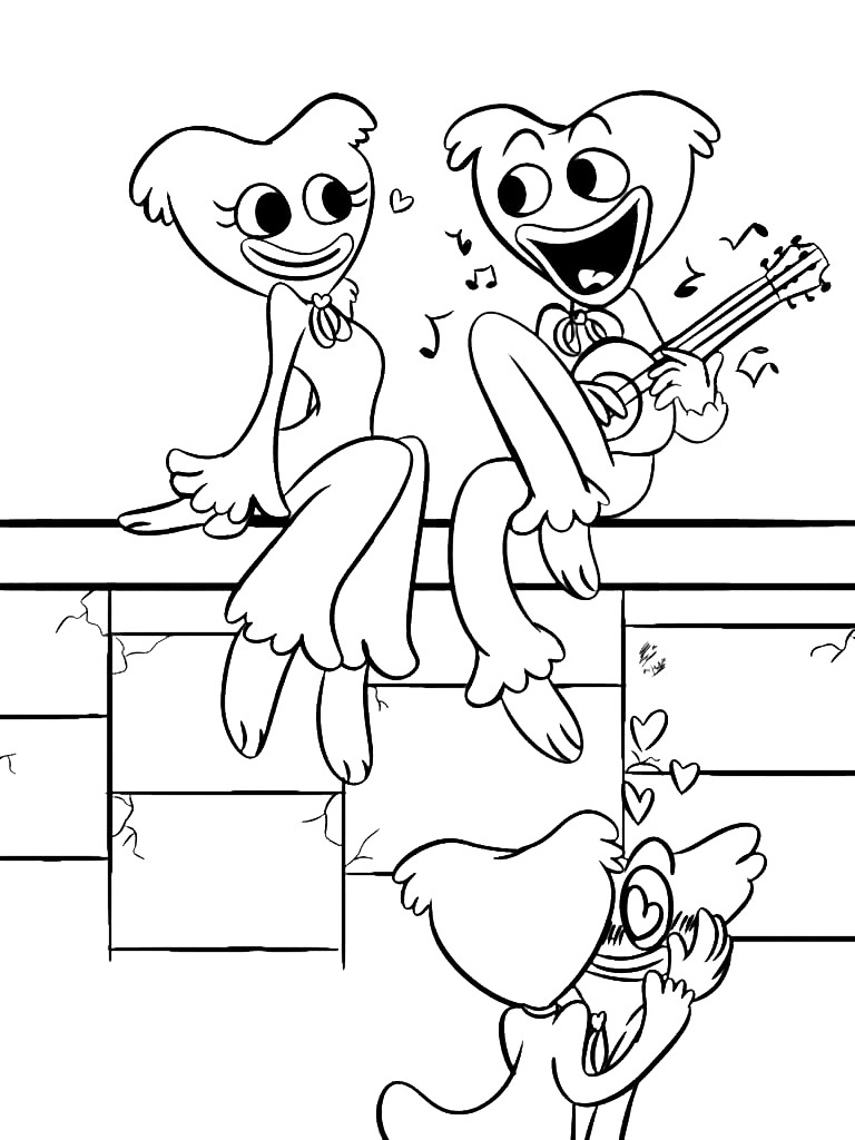 Kissy Missy coloring pages. Download and print Kissy Missy coloring pages
